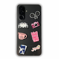 Metal Phone Sticker Charm Bundle 12 ( Pack of 7 )