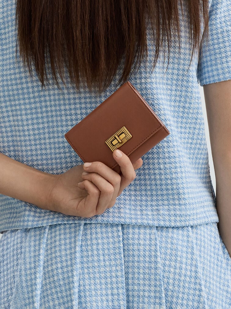 Charles & Keith Wallet/Cross Body Bag - Brown