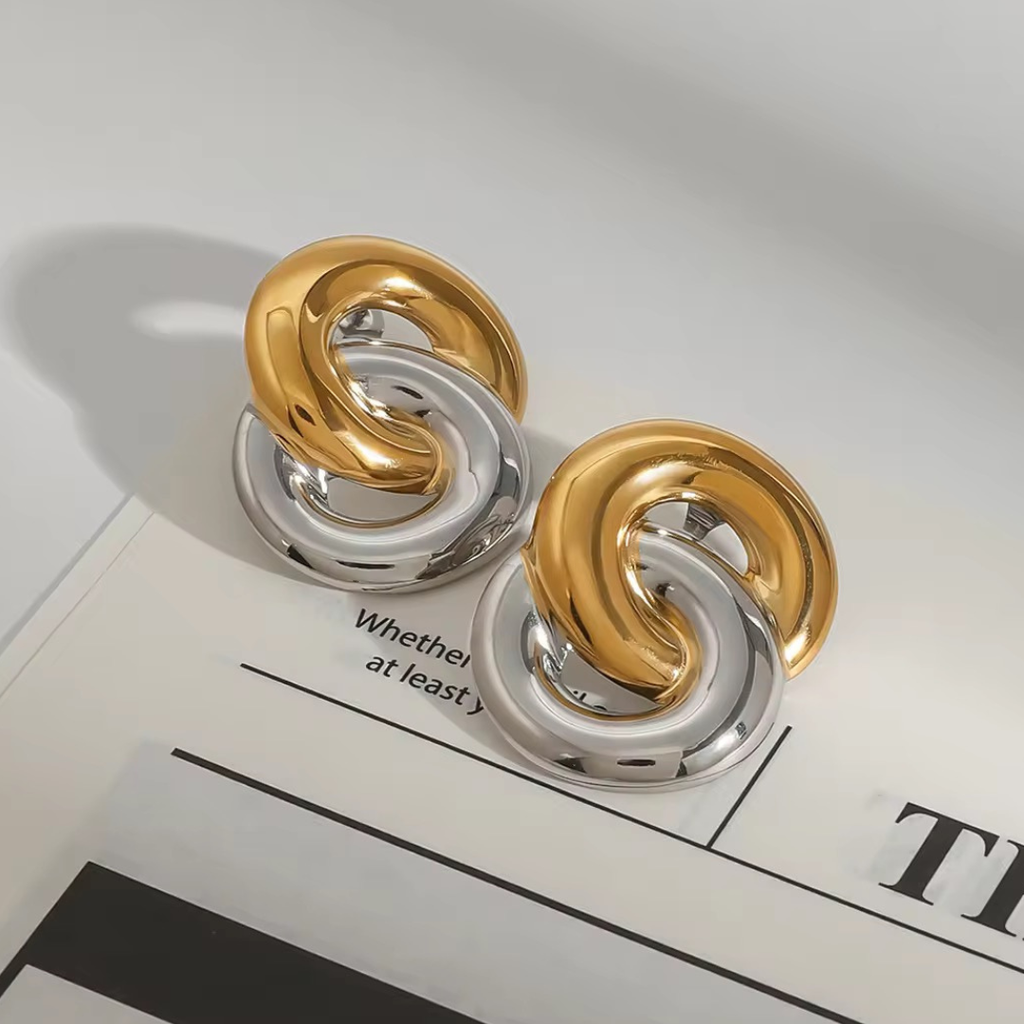 Gold Silver S Studs