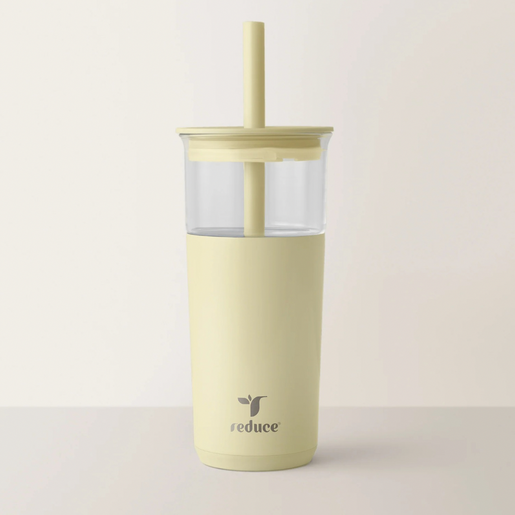 Ice Coffee Tumbler - Yellow 20 Oz