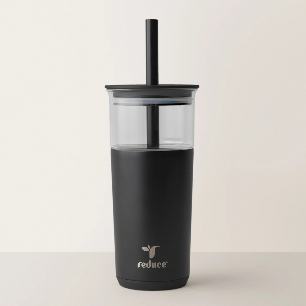 Ice Coffee Tumbler - Black 20 Oz