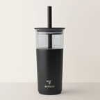 Ice Coffee Tumbler - Black 20 Oz