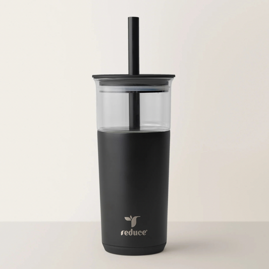 Ice Coffee Tumbler - Black 20 Oz