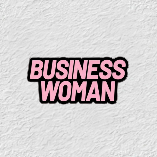 Business Woman Phone Sticker Charm
