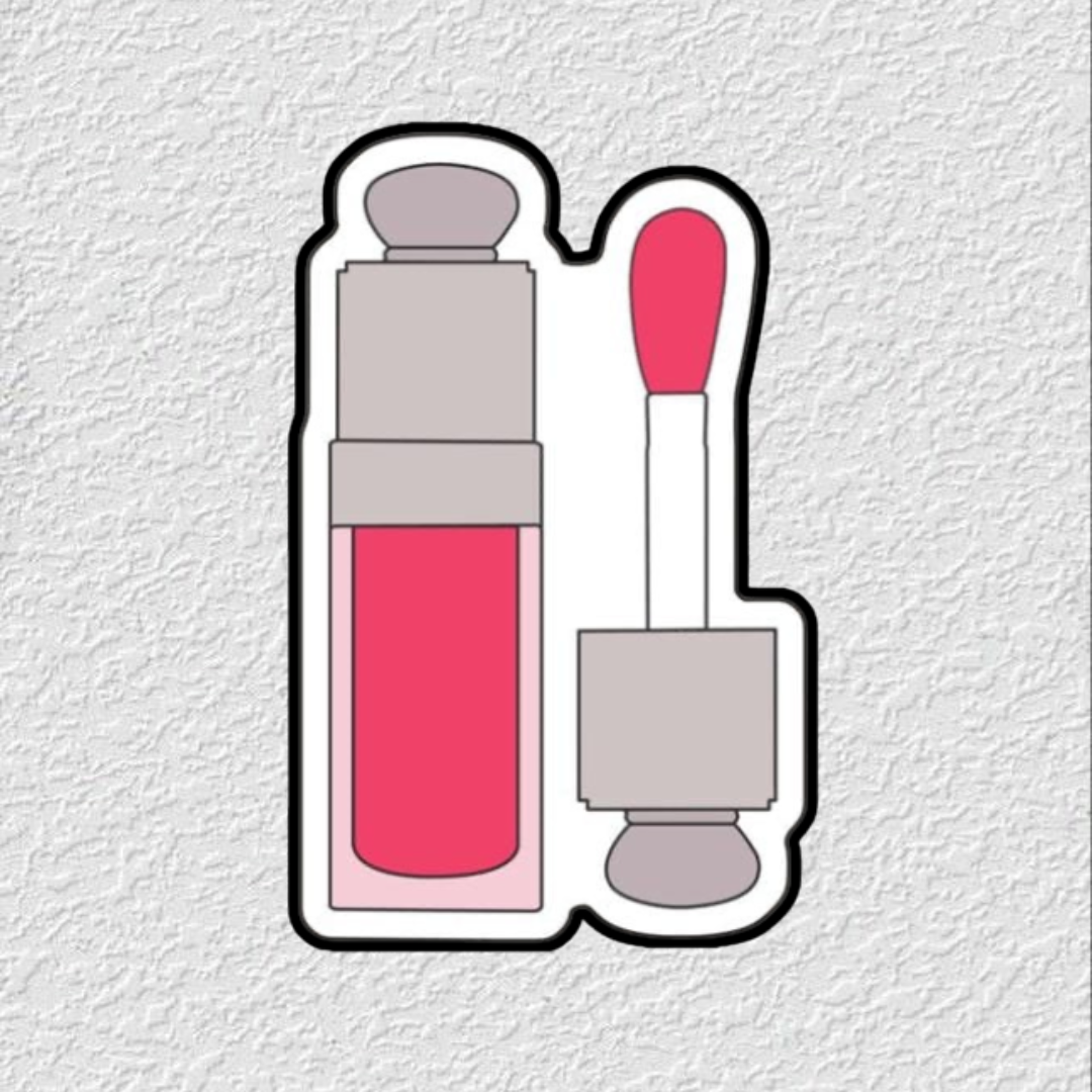 Lipstick Phone Sticker Charm