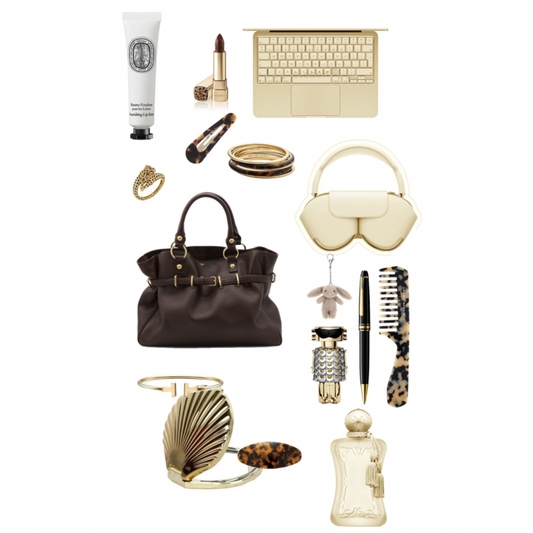 Beige & Brown Phone & Laptop Sticker Sheet