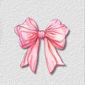 Pink bow Phone Sticker Charm