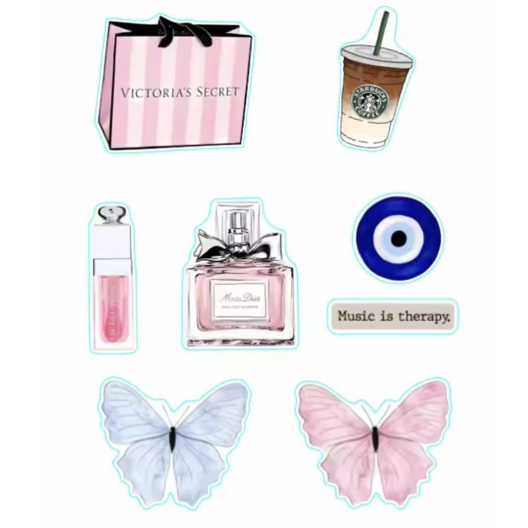 Victoria Secret 3D Sticker Sheet