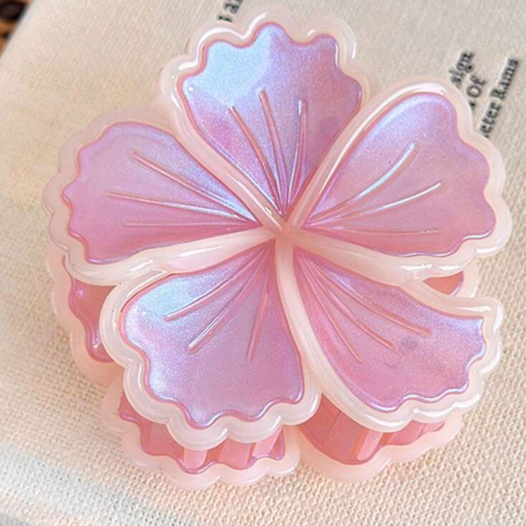 Pink Spiral Hair Claw