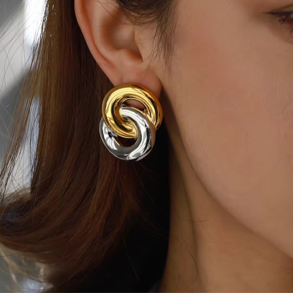 Gold Silver S Studs