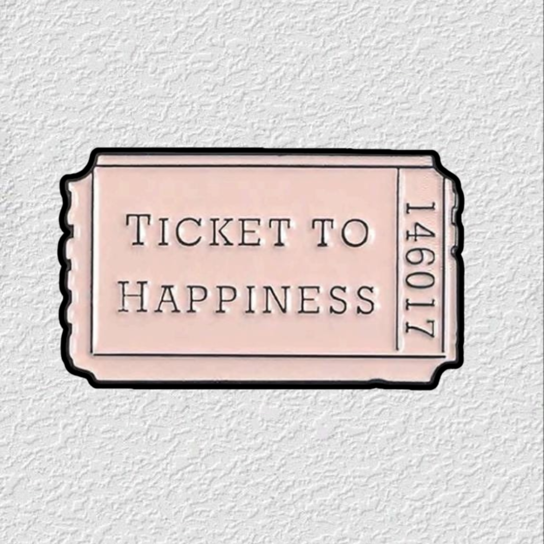 Ticket to happiness Phone Sticker Charm