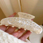Retro Hair Claw White