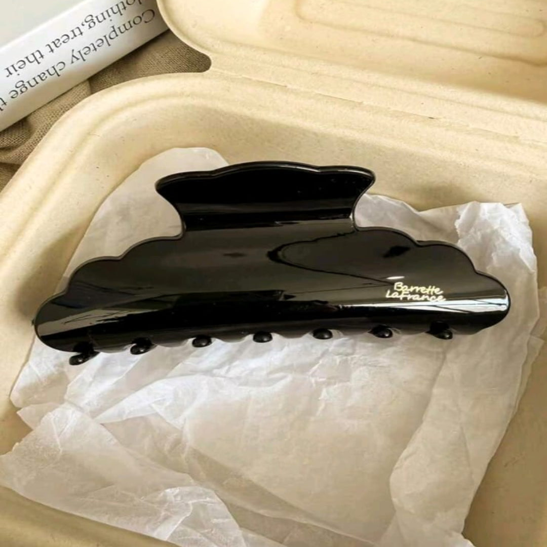 Glazed Hair Claw Black